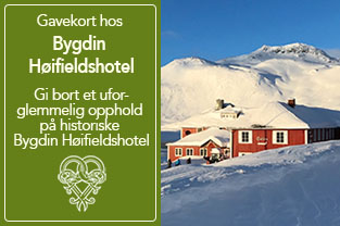 Gavekort Bygdin Høifieldshotel