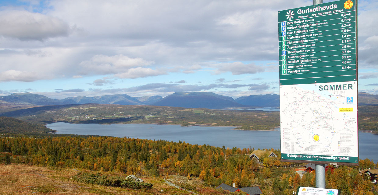 Gurisethøvda inngår i toppsamlingen Topp 11 på Golsfjellet.