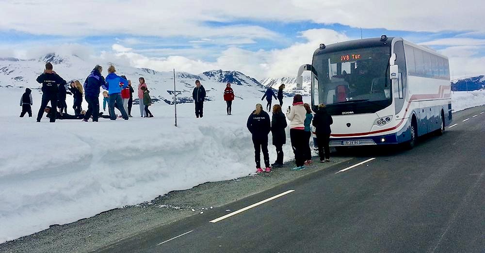 Påskebussen på Valdresflye